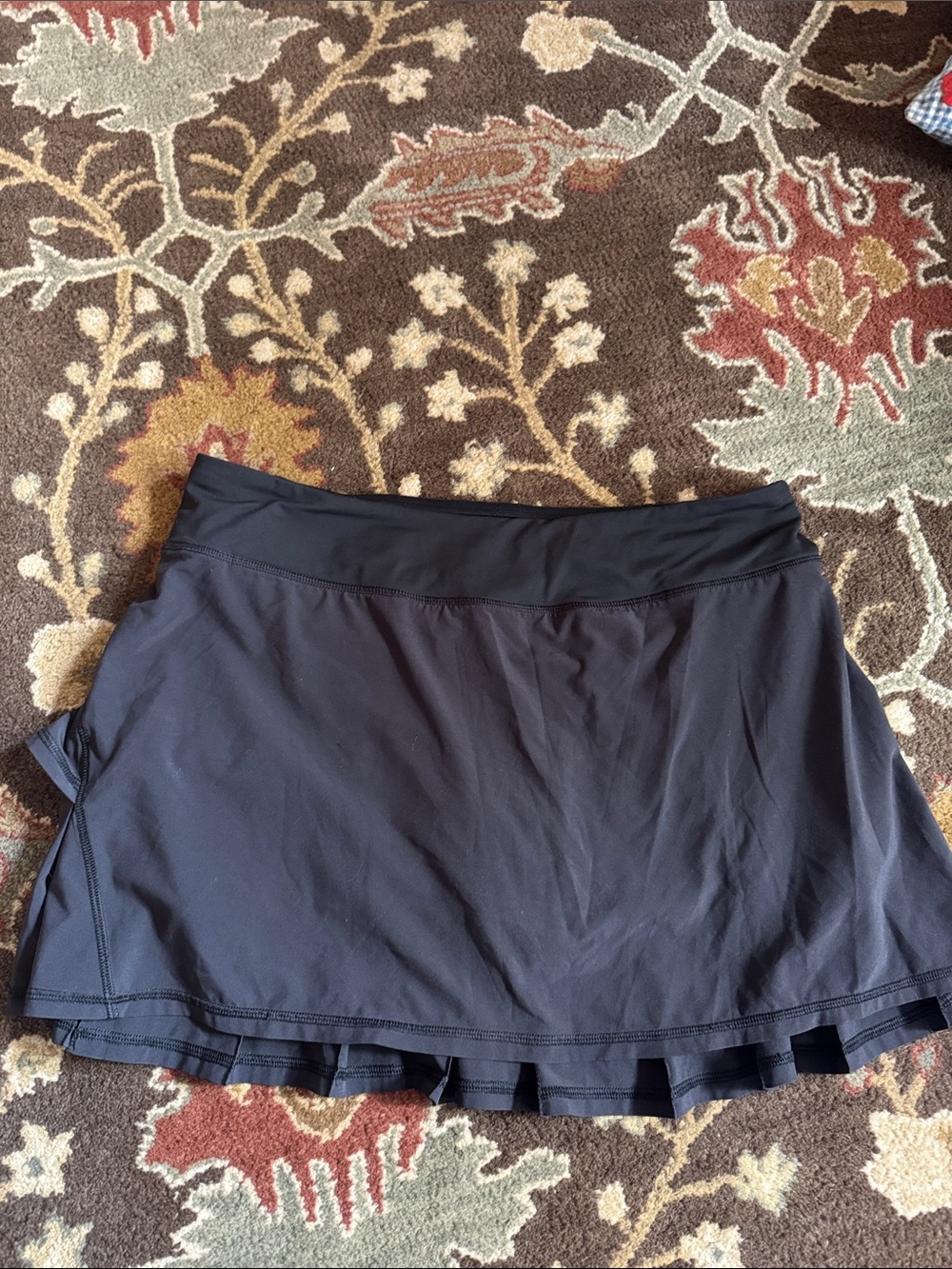 Lululemon Pace Rival Skirt 10 Black Athletic